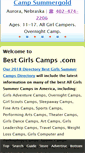 Mobile Screenshot of bestgirlscamps.com