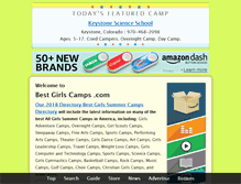 Tablet Screenshot of bestgirlscamps.com